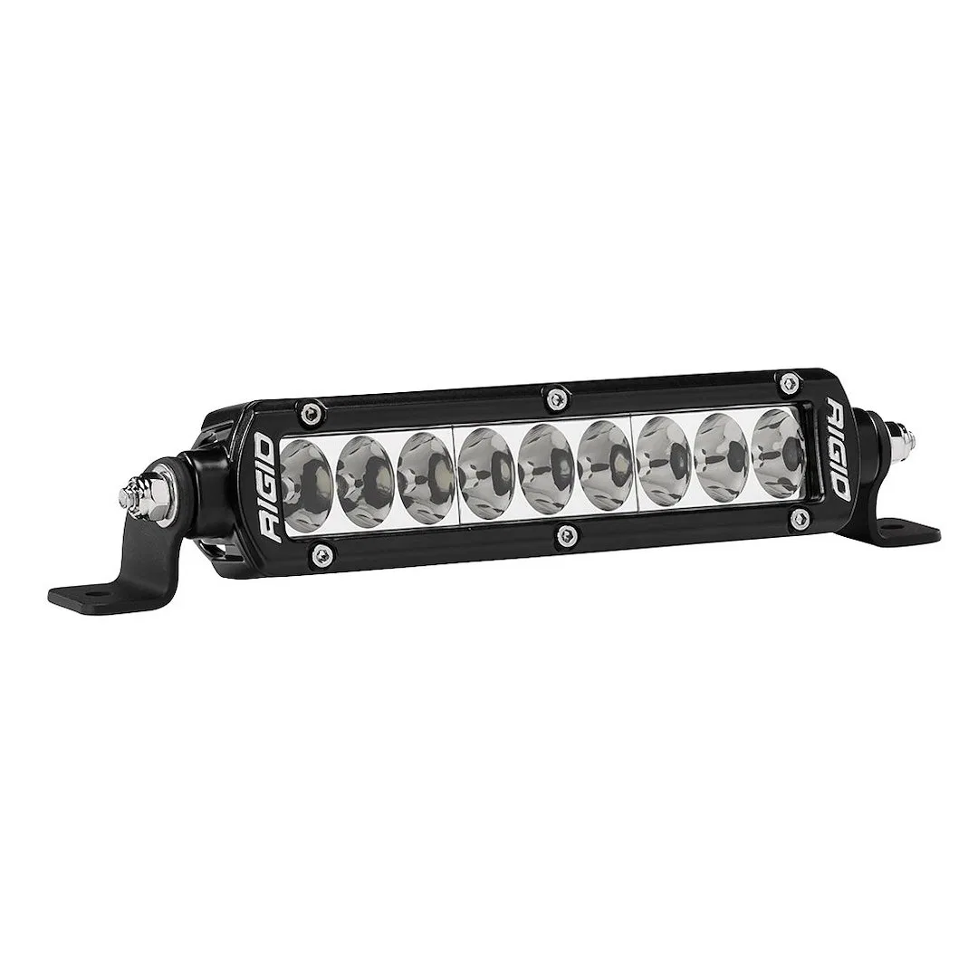 906613 – RIGID IND Light Bar, LED 6 Inch Length 9 Clear Bulb 69 Watt/ 4.93 Amp Draw Driving Beam 7128 Raw Lumens Clea...